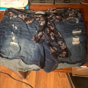 Plus Size Jean Shorts